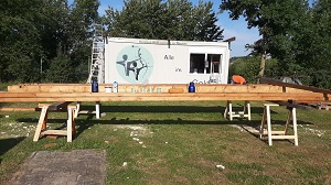 Bau des Containerdaches 2020