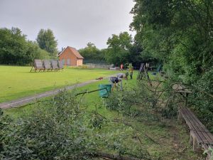Arbeitseinsatz am Bogenplatz 